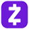 A purple square with the letter z in it.